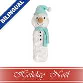 Holiday Snowman Cuddle Plush Cruncher